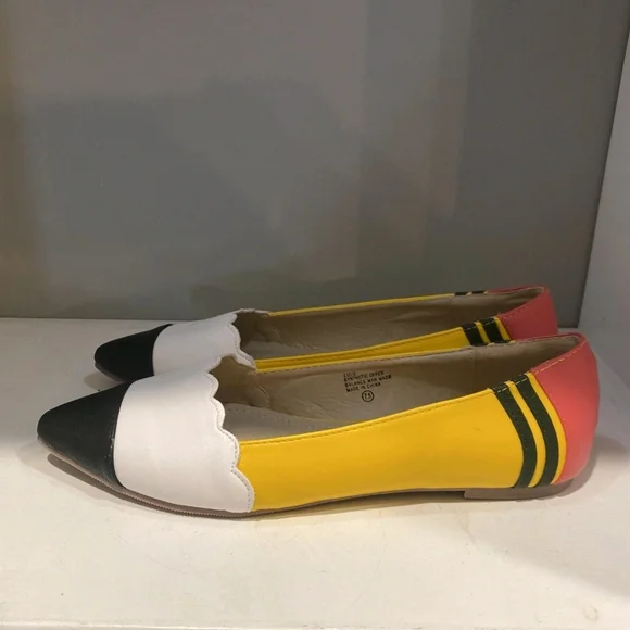 J. Adams Multicolor PENCIL Flats - Picture 1 of 6